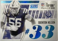 Quenton Nelson #T33 Football Cards 2022 Panini Score Top 100 Prices