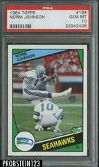 Norm Johnson Football Cards 1984 Topps Prices