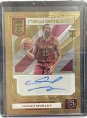Isaiah Mobley [Gold] Basketball Cards 2022 Panini Donruss Elite New Breed Autographs Prices
