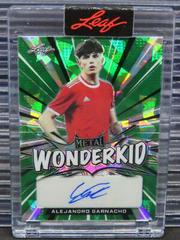Alejandro Garnacho [Green Crystal] Soccer Cards 2022 Leaf Metal Wonderkid Autographs Prices