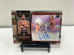 Carmelo Hayes Wrestling Cards 2022 Panini Select WWE Ringside Action Signatures Prices