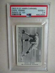 Chas. Grimm Baseball Cards 1922 E121 American Caramel Series of 120 Prices