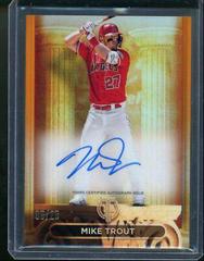 Mike Trout [Orange] Baseball Cards 2024 Topps Tribute Pillars of the Game Autograph Prices
