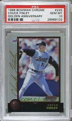 Chuck Finley #245 Baseball Cards 1998 Bowman Chrome Golden Anniversary Prices