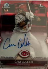 Cam Collier [Red] #BSPA-CC Baseball Cards 2023 Bowman Chrome Sapphire Autographs Prices