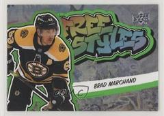 Brad Marchand [Platinum] Hockey Cards 2022 Upper Deck Freestyles Prices