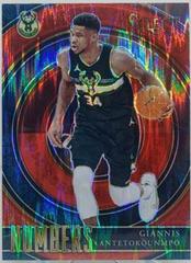 Giannis Antetokounmpo [Red] Basketball Cards 2020 Panini Select Numbers Prices
