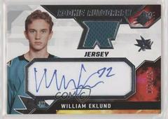 William Eklund [Patch] #WE Hockey Cards 2021 SPx Rookie Auto Jersey Prices
