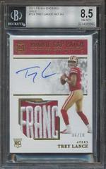 Trey Lance [Cap Patch Autograph Gold] #124 Football Cards 2021 Panini Encased Prices
