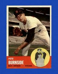 Pete Burnside #19 Baseball Cards 1963 Topps Prices