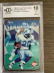 Barry Sanders #12 Football Cards 1995 Collector's Edge Instant Replay Prices