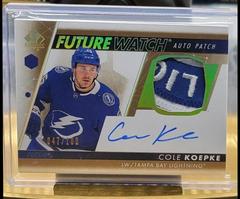 Cole Koepke #FWAP-CK Hockey Cards 2022 SP Authentic Future Watch Autograph Patch Prices