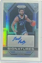 David Roddy [Silver] #RSI-DRD Basketball Cards 2022 Panini Prizm Rookie Signatures Prices