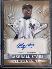 Aroldis Chapman [Gold] Baseball Cards 2022 Topps Baseball Stars Autographs Prices