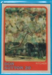 Don Sutton #213 Baseball Cards 1988 Sportflics Prices