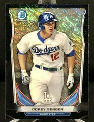 Corey Seager [Black Shimmer Refractor] Baseball Cards 2014 Bowman Chrome Mini Prices