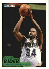 Isaiah Rider #329 Basketball Cards 1993 Fleer Prices