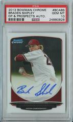 Braden Shipley Baseball Cards 2013 Bowman Chrome Draft Picks & Prospects Autographs Prices