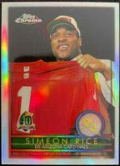 Simeon Rice [Refractor] Football Cards 1996 Topps Chrome Prices