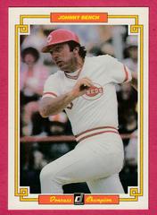 Johnny Bench #51 Baseball Cards 1984 Donruss Champions Prices