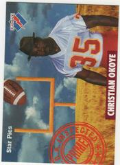 Christian Okoye Football Cards 1991 Star Pics Prices