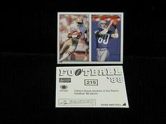 Jerry Rice, Steve Largent Football Cards 1988 Panini Sticker Prices