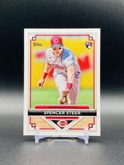 Spencer Steer #12 Baseball Cards 2023 Topps Flagship Collection Prices