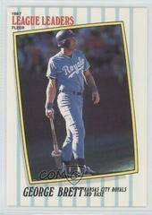 George Brett #5 Baseball Cards 1987 Fleer League Leaders Prices