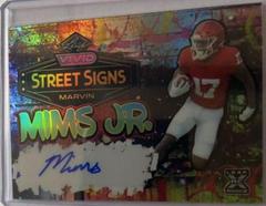 Marvin Mims Jr. #SS-MMJ Football Cards 2023 Leaf Vivid Autographs Street Signs Prices