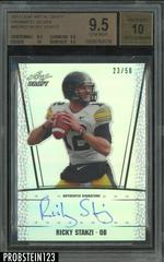Ricky Stanzi [Prismatic Silver] #RCRS1 Football Cards 2011 Leaf Metal Draft Autograph Prices