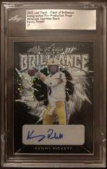 Kenny Pickett [Metalized Sparkles Black] #FB-KP1 Football Cards 2022 Leaf Flash of Brilliance Autographs Prices
