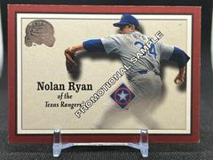Nolan Ryan [Promotional Sample] #33 Baseball Cards 2000 Fleer Greats Prices