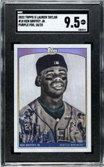 Ken Griffey Jr. [Purple Rainbow Foil] #18 Baseball Cards 2022 Topps X Lauren Taylor Prices