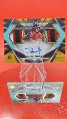 Druw Jones [Gold Foil] #IADR-DJS Baseball Cards 2023 Bowman Inception Autograph Dual Relic Prices