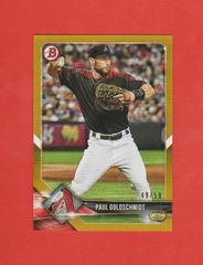 Paul Goldschmidt [Gold] #5 Baseball Cards 2018 Bowman Prices