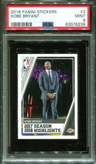 Kobe Bryant #3 Basketball Cards 2018 Panini Stickers Prices