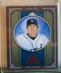 Justin Verlander [Framed Red] #265 Baseball Cards 2005 Donruss Diamond Kings Prices