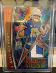 Justin Herbert [Neon Marble] #HV-JHE Football Cards 2022 Panini Spectra High Voltage Prices