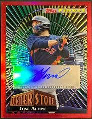 Jose Altuve [Red] Baseball Cards 2022 Topps Finest 1994 Cornerstones Autographs Prices