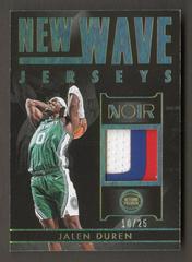 Jalen Duren [Prime] #NWJ-JLD Basketball Cards 2022 Panini Noir New Wave Jerseys Prices