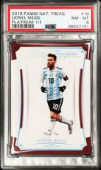 Lionel Messi #10 Soccer Cards 2018 Panini National Treasures Prices