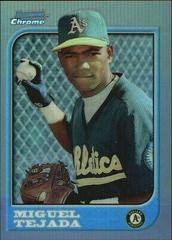Miguel Tejada [Refractor] Baseball Cards 1997 Bowman Chrome Prices