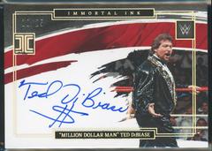 Million Dollar Man Ted DiBiase [Holo Silver] #IM-MDM Wrestling Cards 2022 Panini Impeccable WWE Immortal Ink Autographs Prices