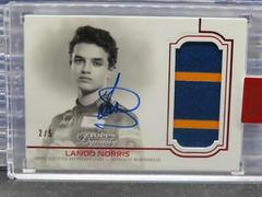 Lando Norris [Red] #DAP-LN Racing Cards 2020 Topps Dynasty Formula 1 Autograph Patch Prices