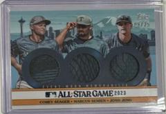Marcus Semien, Corey Seager, Josh Jung #ASST-SSJ Baseball Cards 2023 Topps Update All Star Stitches Triple Prices