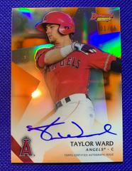 Taylor Ward [Orange Refractor] Baseball Cards 2015 Bowman's Best of Autographs Prices