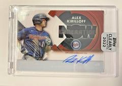 Alex Kirilloff #GNA-AK Baseball Cards 2022 Topps Clearly Authentic Generation Now Autographs Prices