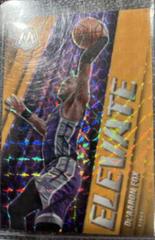 De'Aaron Fox [Orange Fluorescent] #11 Basketball Cards 2020 Panini Mosaic Elevate Prices