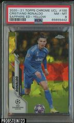 Cristiano Ronaldo [Yellow] #100 Soccer Cards 2020 Topps Chrome UEFA Champions League Sapphire Prices