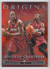 Shaquille O'Neal , Dwyane Wade [Red] #22 Basketball Cards 2022 Panini Origins Roots Of Greatness Prices